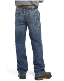 Ariat Men's FR M4 Relaxed Workhorse Relaxed Fit Bootcut Jeans -Western Cowboy Clothing 0862U6 7030 P2