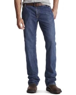 Ariat Men's FR M4 Relaxed Workhorse Relaxed Fit Bootcut Jeans -Western Cowboy Clothing 0862U6 N9 P2