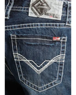 Rock & Roll Denim Men's FR Double Barrel Relaxed Fit Bootcut Jeans -Western Cowboy Clothing 0864K2 88 D2