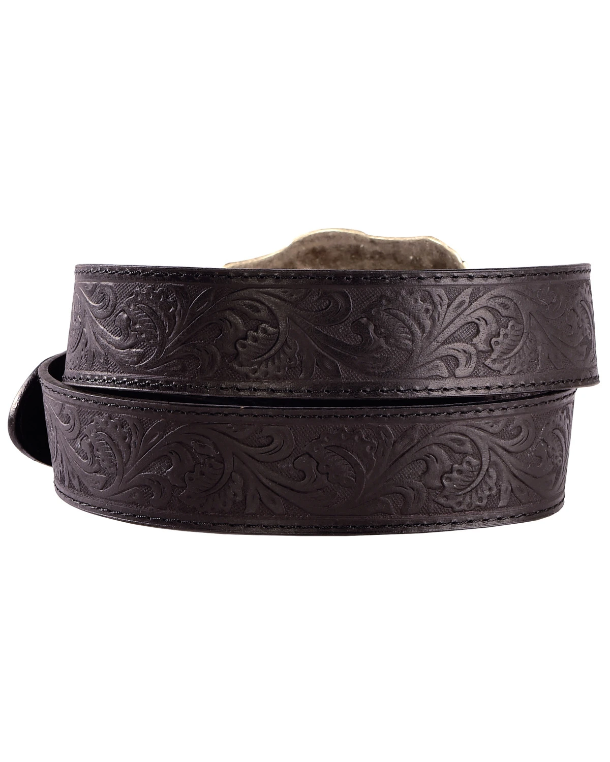 AndWest Men's Western Tooled Longhorn Belt 2 AndWest Men's Western Tooled Longhorn Belt - Image 2