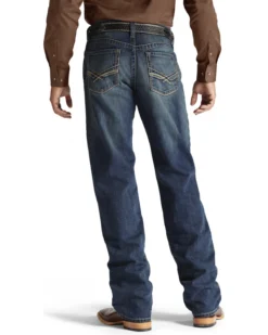 Ariat Men's Blue M3 Multi-Stitch Storm Jeans - Straight Leg