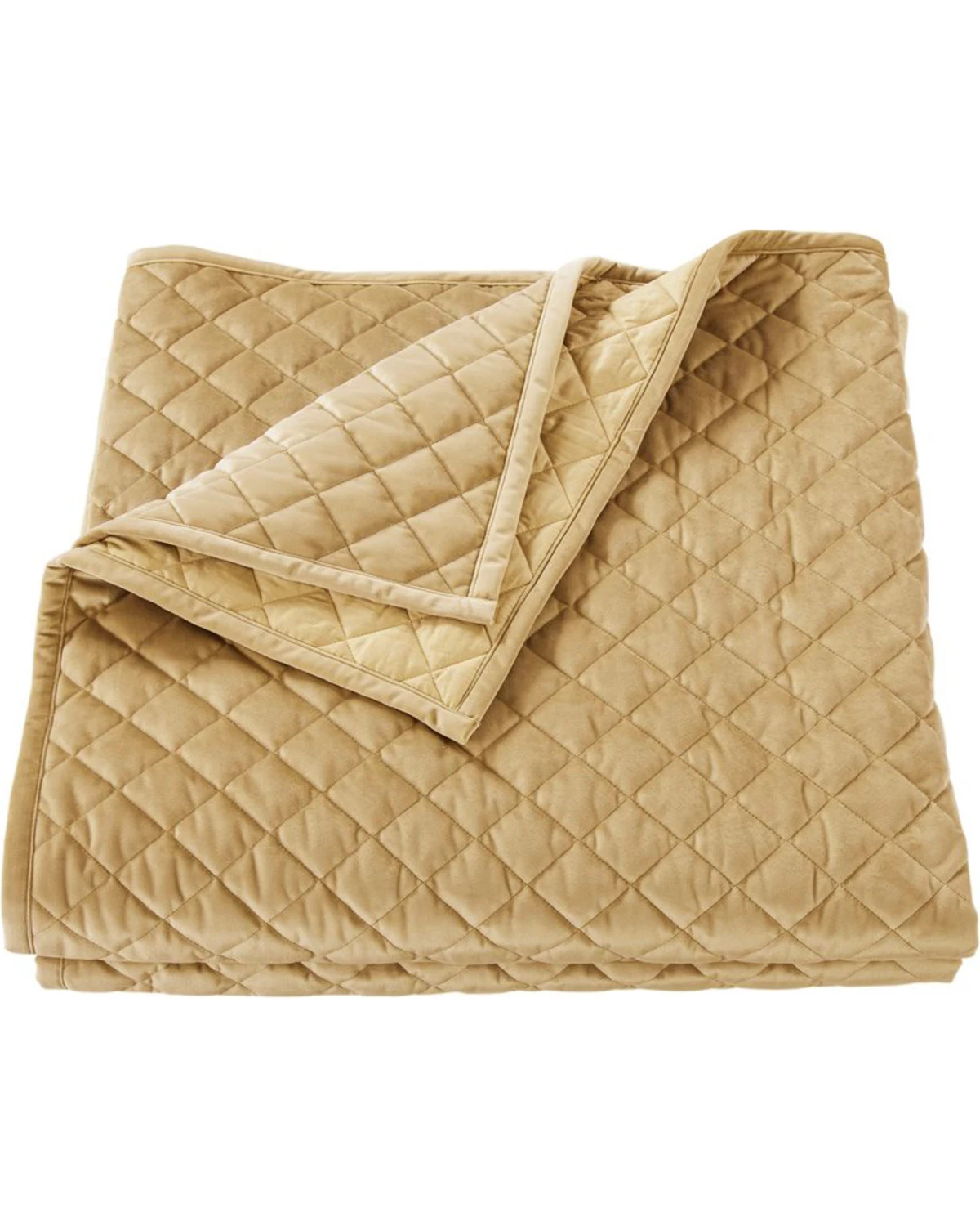 HiEnd Accents Gold Velvet Super King Quilt 1 HiEnd Accents Gold Velvet Super King Quilt
