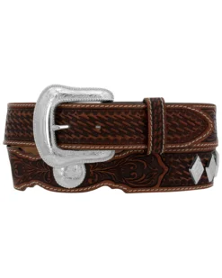 Tony Lama Men's Tooled Stillwater Creek Western Belt