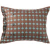 HiEnd Accents Brown Diamond Suede Pillow