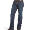 Ariat Men's Dark Wash Shale Low Rise Straight Work Jeans - Big