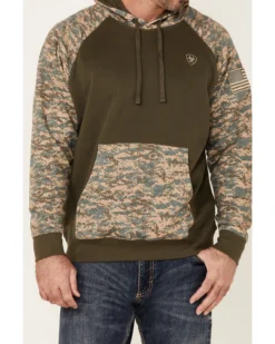 Ariat Men's Camo Patriot Hooded Sweatshirt -Western Cowboy Clothing 2000281580 300 P3