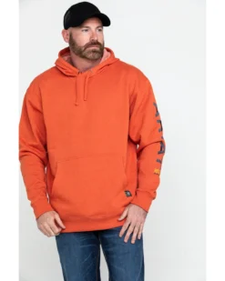 Ariat Men's Volcanic Heather Rebar Graphic Hooded Work Sweatshirt