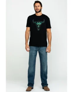 Cinch Men's Grant Medium Stonewash Mid Relaxed Bootcut Jeans -Western Cowboy Clothing 2000283510 402 P6