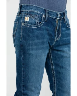Cinch Men's Ian Medium Stone Wash Slim Boot Jeans -Western Cowboy Clothing 2000288366 402 P4