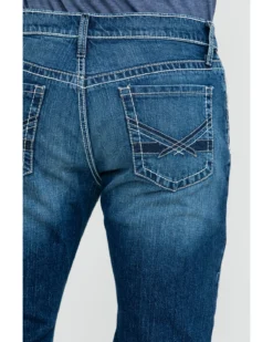 Cinch Men's Ian Medium Stone Wash Slim Boot Jeans -Western Cowboy Clothing 2000288366 402 P5