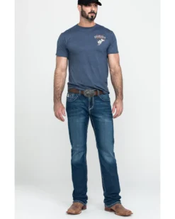 Cinch Men's Ian Medium Stone Wash Slim Boot Jeans -Western Cowboy Clothing 2000288366 402 P6