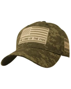 Hold Fast Men's Land Of The Free Camo Print Ball Cap