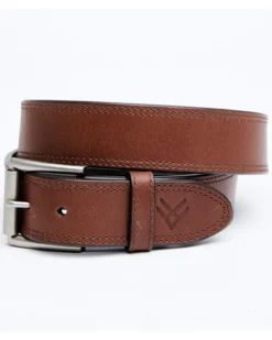 Hawx Men's Embossed Tip Brown Work Belt