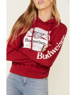 Brew City Beer Gear Women's Budweiser Graphic Hooded Sweatshirt 8 Brew City Beer Gear Women's Budweiser Graphic Hooded Sweatshirt -Western Cowboy Clothing 2000336457 600 P4