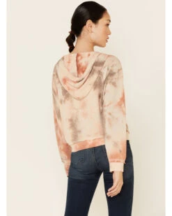 Wild Moss Women's Blushed Tie-Dye Zip Hooded Jacket -Western Cowboy Clothing 2000337634 681 P4