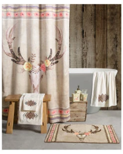 HiEnd Accents Desert Skull Complete 9pc Bathroom Set