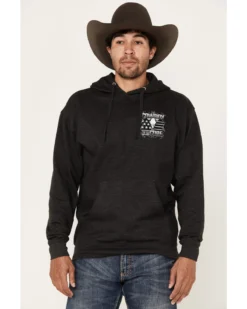 Cowboy Hardware Men's Gray To The Core Graphic Hooded Sweatshirt