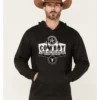 Cowboy Hardware Men's Gray Cowboy Breed Graphic Hooded Sweatshirt