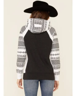 Hooey Women's Southwestern Contrast Hoodie -Western Cowboy Clothing 2000346694 022 P4