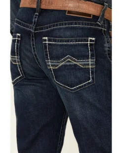 Ariat Men's M4 Barstow Denali Dark Wash Stretch Relaxed Straight Jeans -Western Cowboy Clothing 2000348040 400 P4