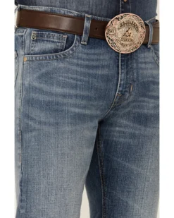 Rock & Roll Denim Men's Hooey Light Vintage Wash Revolver Stretch Slim Straight Jeans -Western Cowboy Clothing 2000351106 400 P4