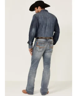 Cody James Core Men's Bear Down Light Wash Stretch Slim Bootcut Jeans -Western Cowboy Clothing 2000351786 400 P3