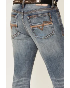 Cody James Core Men's Bear Down Light Wash Stretch Slim Bootcut Jeans -Western Cowboy Clothing 2000351786 400 P4