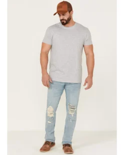 Wrangler X Fender Men's Greensboro Cowboy Rockstar Relic Distressed Regular Straight Jeans