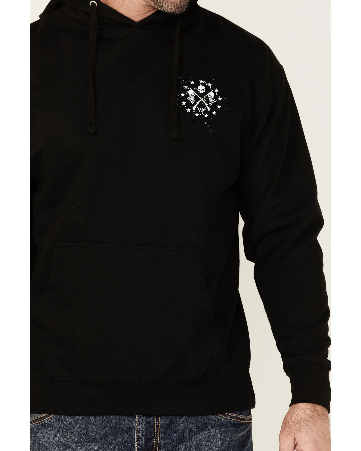 Howitzer Men's American Patriot Sons Of Liberty Graphic Hooded Sweatshirt 3 Howitzer Men's American Patriot Sons Of Liberty Graphic Hooded Sweatshirt - Image 3