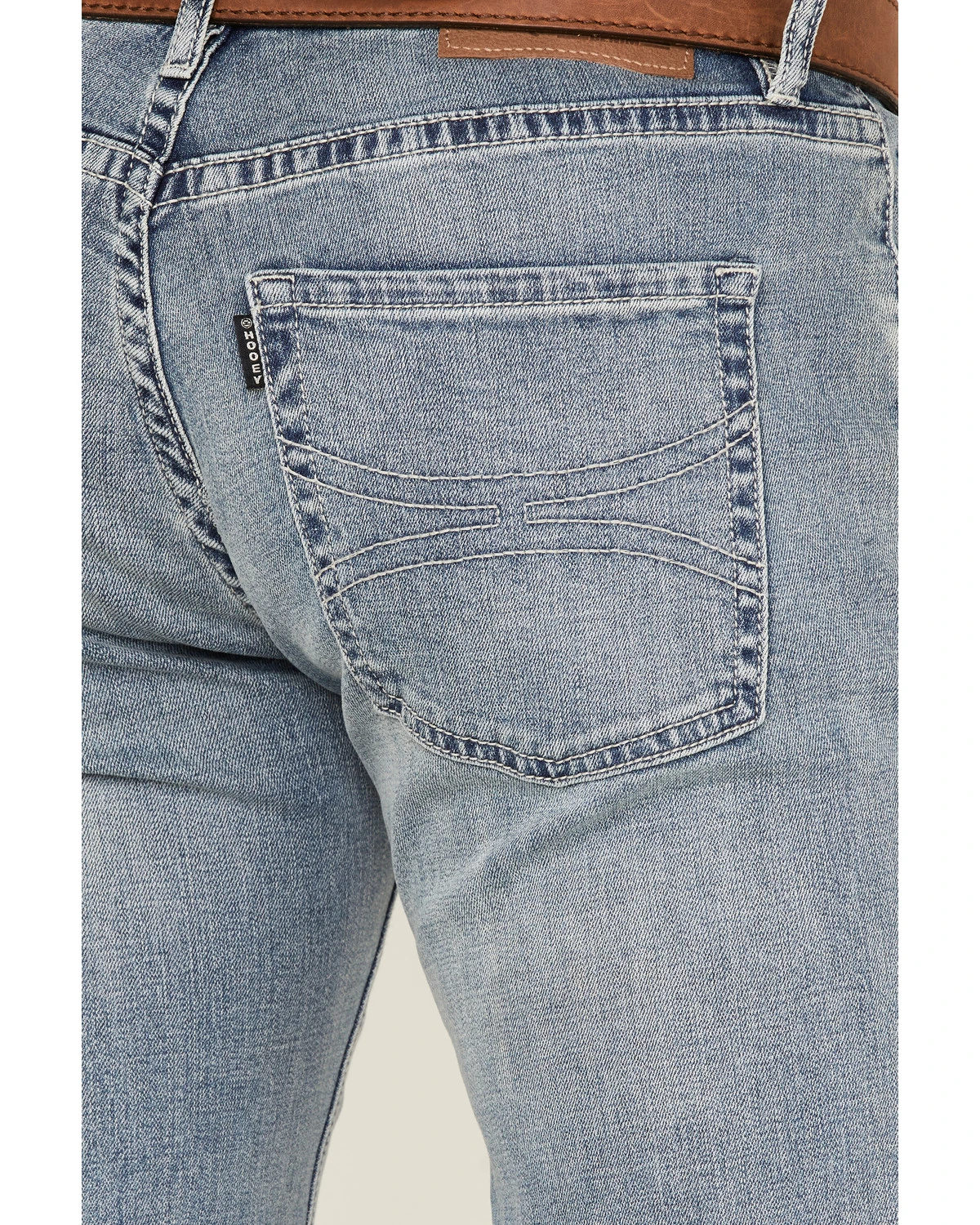 Rock & Roll Denim Men's Hooey Light Vintage Wash Revolver Stretch Slim Straight Jeans 2 Rock & Roll Denim Men's Hooey Light Vintage Wash Revolver Stretch Slim Straight Jeans - Image 2