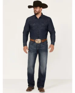 Ariat Men's Big Sur 3D Garby Dark Wash Relaxed Bootcut Jeans