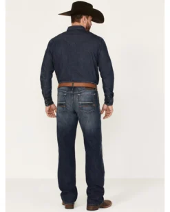 Ariat Men's Big Sur 3D Garby Dark Wash Relaxed Bootcut Jeans -Western Cowboy Clothing 2000371978 400 P3