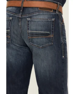 Ariat Men's Big Sur 3D Garby Dark Wash Relaxed Bootcut Jeans -Western Cowboy Clothing 2000371978 400 P4