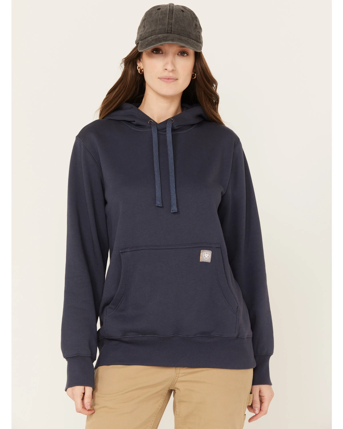 Ariat Women's Rebar Southwestern Flag Graphic Hooded Work Sweatshirt 1 Ariat Women's Rebar Southwestern Flag Graphic Hooded Work Sweatshirt