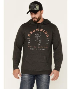 Browning Men's Shoot Straight Carter 2.0 Graphic Long Sleeve Hooded Sweatshirt