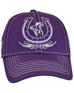 Cowgirl Hardware Girls' Horseshoe Baseball Cap