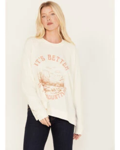 Cleo + Wolf Women's Rockies Graphic Sweatshirt