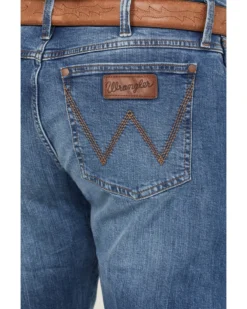 Wrangler Retro Men's Fresian Light Wash Slim Bootcut Stretch Jeans -Western Cowboy Clothing 2000394533 412 P4