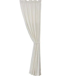 HiEnd Accents Newport White Linen Curtain