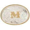 Montana Silversmiths Men's Initial "M" Buckle